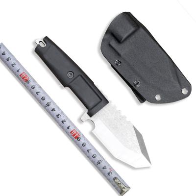 China Plastic Fixed Blade Camping Hunting Knife Stainless Steel Screw Release Handle Outdoor Knife for sale