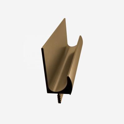 China Aluminum Anodized Brushed Gold L Profile Handle Gola Profile J Decorations Radfix Profile For Sideboard Sideboard Concealed Handle for sale