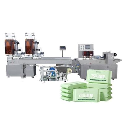 China SY260 1-10pcs/pack Fully Automatic Wet Wipes Making Machine with PET Packing Film for sale