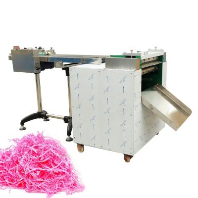 China Straight Crinkle Paper Raffia Cutting Cutter Shredder Machine for Packaging Gift Box Tissue Paper Automatic for sale