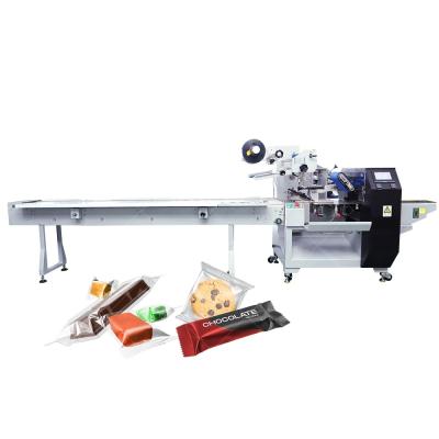 China Nitrogen Packing Machine For Food Candy Bread Horizontal Flow Wrapping Machine for sale