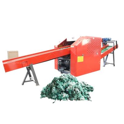 China Small Waste Clothes Recycling Shredder Cloth Leather Clothes Textile Fabric Shredder Pearl Cotton Machine Used Clothes Shredder for sale