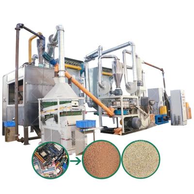 China Manufacturer Scrap Pcb Mother Board Gold Recovery Machine E Waste Recycling Plant for sale