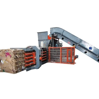 China Fully Automatic Horizontal Hydraulic Waste Cardboard Straw Baler for Paper Raw Material for sale