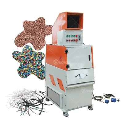 China Recyling Scrap Copper Wires Cables 99% Sorting Rate Dry Type Copper Granulator Machine for sale