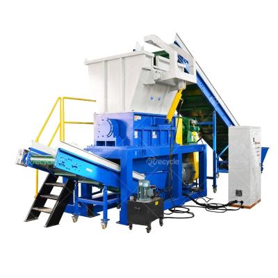 China Pet Pvc Plastic Crusher Machine Scrap Metal Shredders Double Shaft Shredder Machine/ Carton Tyre Shredder for sale