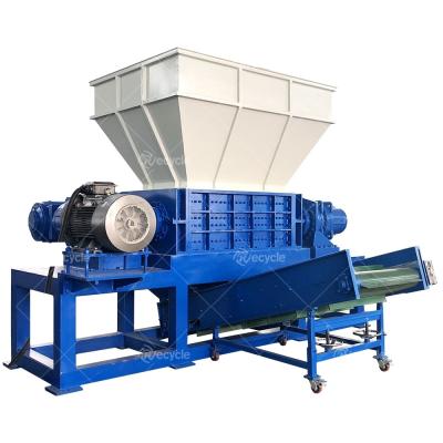 China Pet Bottles Aluminum Cans Shredding Double Shaft Shredder Machine/Waste Plastic Shredder Machine for sale