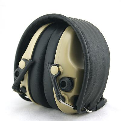 China Foldable Green Black/Yellow Shooting Headband Earmuff Headset Sound Amplification Electronic Noise Canceling Headphones Hearing Protection for sale