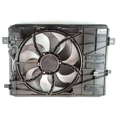 China Automotive Electronic Cooling System Fan Assembly With Bracket Peugeot 5008 Citroen C5 1.8T Big Fan OE N0.9435234380 for sale