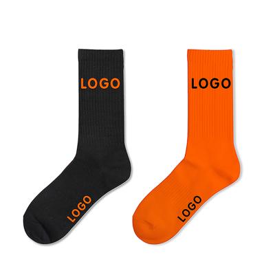 China High Quality QUICK DRY Custom Crew Socks Print Cotton Manufacturer Embroidery Designer Custom Sports Knock Logo Custom Socks for sale