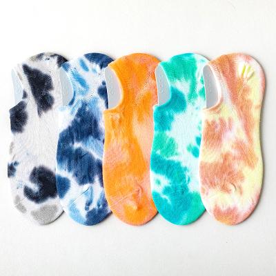 China 2021 New Arrival Antibacterial High Quality Colorful Anklet Custom Women Tie Dye Socks for sale