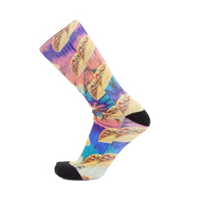 China QUICK DRY High Quality Colored Sublimation Bestselling Polyester Empty Socks Men for sale