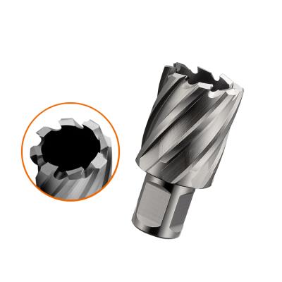 China Metal Drilling HSS 25mm Depth Annular HSS Cutter With Weldon Shank for sale