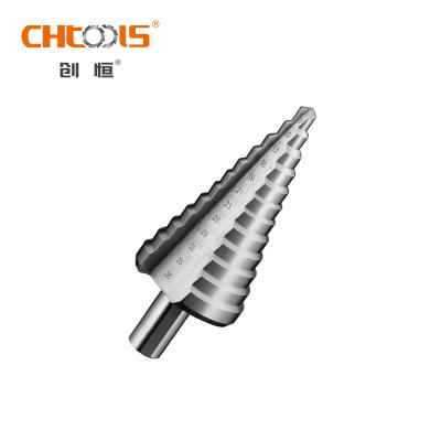 China Magnetic Metal Drilling CHTOOLS HSS Step Drill Bits With 4-22mm for sale