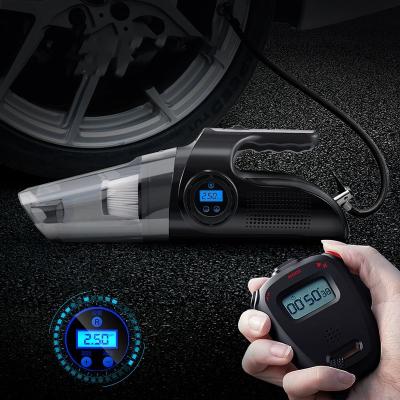 China New Arrival Tire Pressure Monitoring Dry Multi Function Mini Wireless Cordless Handheld Portable Powerful Rechargeable Car Vacuum Cleaner for sale