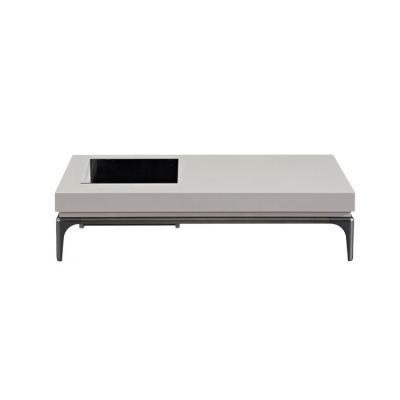 China China Factory Supply Modern Luxury MDF Top Base Stainless Steel Modern Luxury Coffee Tables for sale