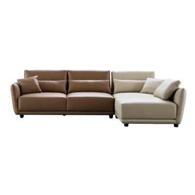 China Modern Luxury High Quality Favorable Price Leather Sofa Set Luxury Living Room Furniture Set for sale