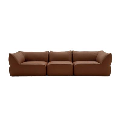 China Customized Modern Luxury Hotel Modern Leather Sectional Sofa in Eco-friendly Anti-wrinkle Superior Leather for sale