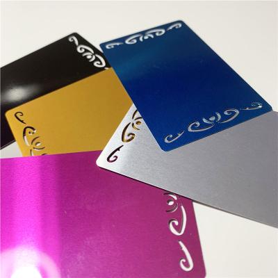 China Europe factory price stainless steel gold metal wholesale business card with best quality for sale