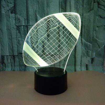 China Modern Acrylic Custom Home Deco 3D Illusion Led Base 3D Night Light Lamp for sale