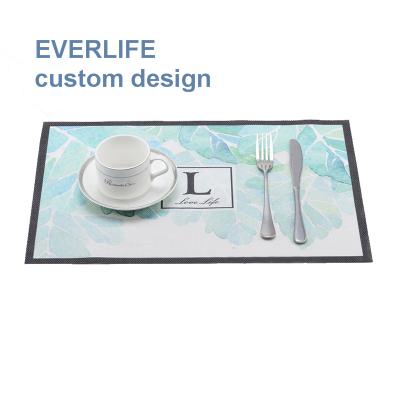 China 2020 Custom Logo Cheap Dining Table Place Mat Pvc Viable for sale