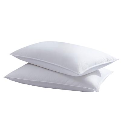 China Best Selling Anti-Static Pillow Breathable Luxury Custom Made Bed Pillows From Whit Easy Clean Cotton Fabric for sale