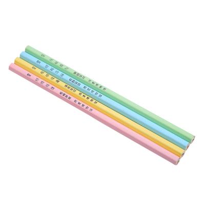 China Cheap Promotional Pencil Round / Hexagonal Promotional Macaron Color Set HB Standard Pencil With Gold Foil for sale