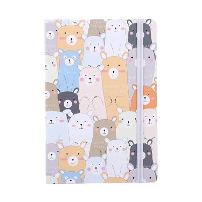 China School Supplier Cat So Cute Dog Printed Notebook Dotted Lines 80 Sheets Paper Cute Notebook For Kids for sale