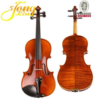 China Spruce Flamed Maple Back Hardware and Spruce Face Hardware Fiddles for Sale (TL005) for sale