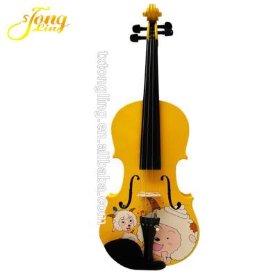 China Flawless High Quality Colorful Cute Violin For Kids for sale