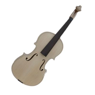 China Impeccable quality solid wood flamed 4/4 unfinished white violin made in China TL012 for sale