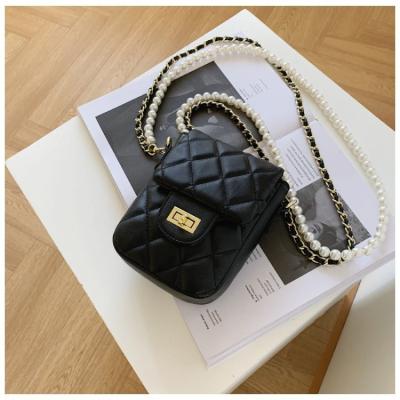 China 2021 Summer New Fashion Women's Good Quality Cross-Body Contrast Color Handbag Office Ladies Handbag Soft Bag for sale