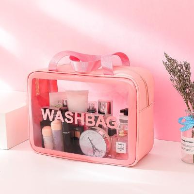 China Wholesale High Quality Custom Made Eco-Friendly Waterproof Clear Waterproof Makeup Bag Zipper PVC Cosmetic Bag PVC Bag for sale