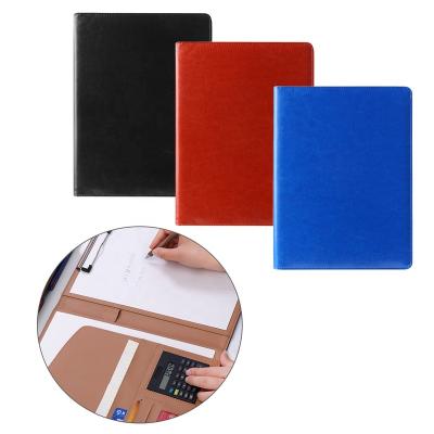 China Business Office Custom Size Sign A4 Conference PU Invoice Presentation Signature Leather Clipboard Folder With Logo for sale