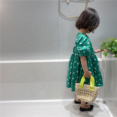 China 2021 summer new straw woven bag children's handbag parent-child children's style Western handbag for sale