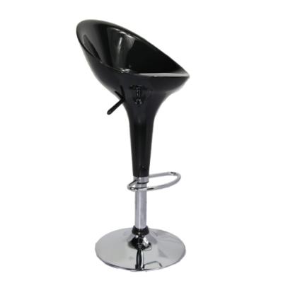 China ABS Modern High Quality Adjustable Backless Round Seat Strong Metal Ring Swivel Bar Stools for sale