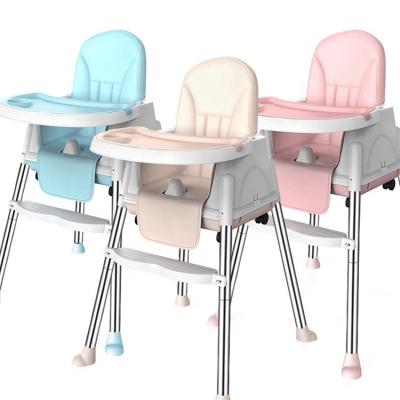 China Silla de alimentación para bebés portátil y estable de color beige/rosa/cielo en venta