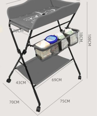 China Multi-Functional Infant Changing Table Foldable Baby Nursing Table For 0-3Years for sale