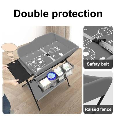 China Home School Confinement Center Baby Changing Table Newborn Baby Foldable Diaper Changing Table for sale