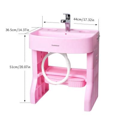 China Banheira de banho de bebê rosa branco Banheira de banho de bebê personalizada para crianças de 1 a 5 anos à venda