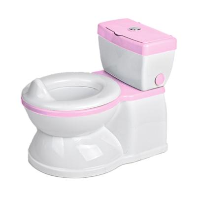 China Toilet para niños pequeños con silla suave con sonido de descarga de agua, certificado en el ensayo EN71 en venta