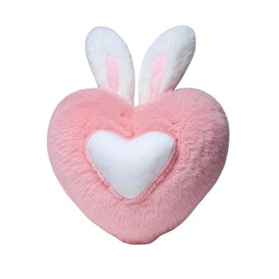 China Cute Heart Shaped Plush Pillow Soft Sleeping Pillow Living Room Decor Valentine's Day Gifts Comfortable Love Pillow Sofa Cushion for sale