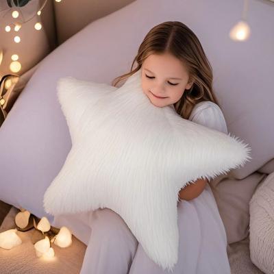 China White/Colorful Five-pointed Star Pillow Soft Plush Stuffed Doll Toys Hobbies Exquisite Pillow Home Decoration Birthday Gifts for sale