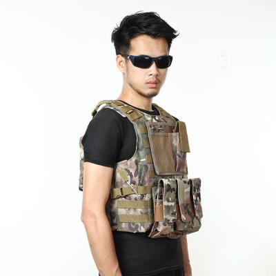 China Waterproof 800D Oxford Camouflage Hunting Military Tactical Vest Molle Vest CS Equipment for sale