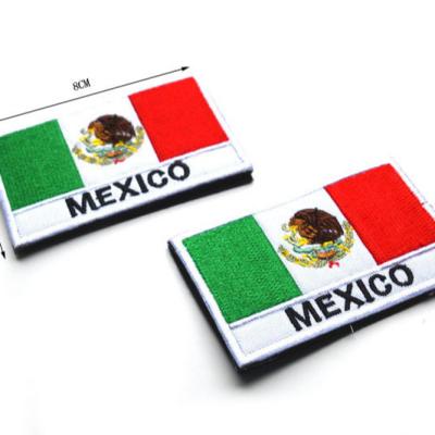 China 3D Tactical Patch Mexico National Flag Patch Hook Loop Decor Patches For Jacket Backpack Vest for sale