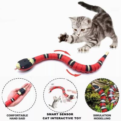 China For Children and New Adult Cat Toy Sensing Pet Toy Eletronic Smart Snake Teasering Obstacle Avoidance for sale