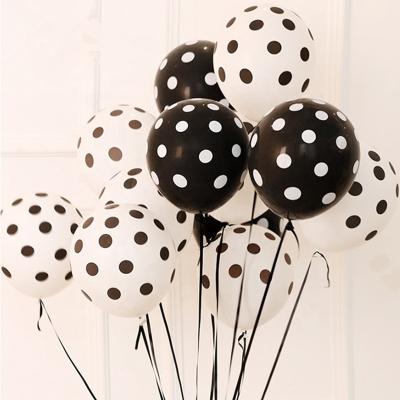 China Multicolor 12 Inch Cartoon Polka Dot Latex Balloons Baby Birthday Wedding Decoration Supplies Theme Party Supplies Balloons for sale