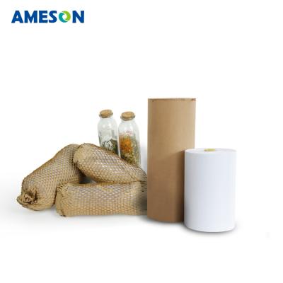 China Recycled Materials PaperEZ Biodegradable Compostable Honeycomb Kraft Paper Roll for sale