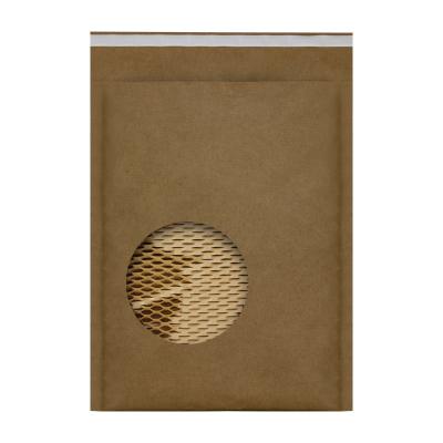 China JifBag Recyclable Cell Maker Recycled Kraft Paper Padded Mailer For Shipping for sale