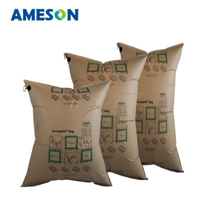 China Ameson Direct Selling Reusable Brown Kraft Paper Air Dunnage Bag for sale